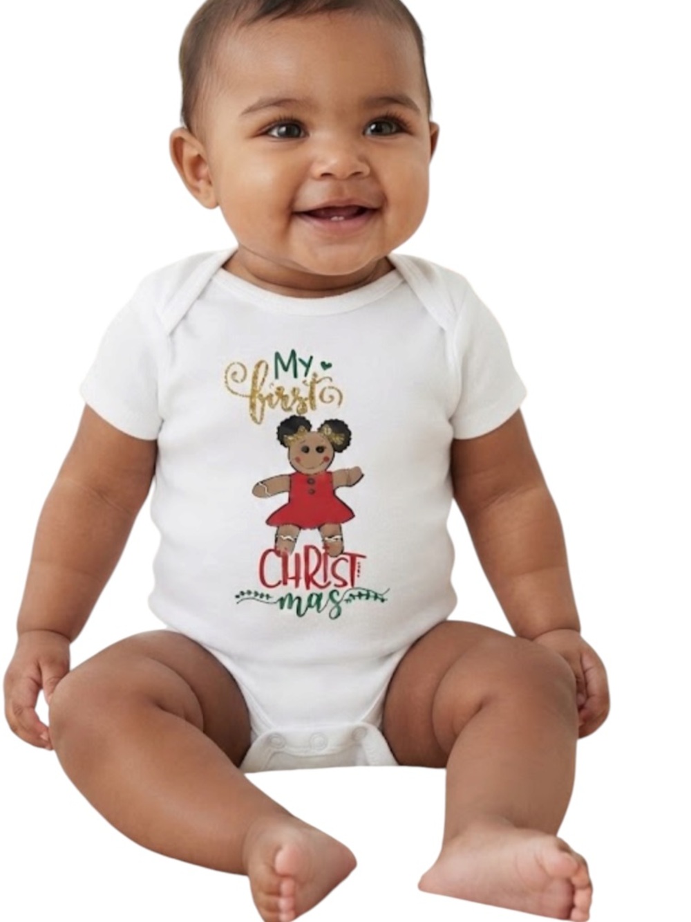 MY first Christmas  Gerber one piece size 3-6 M new without tag never worn